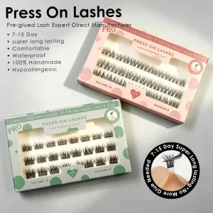 Lash Clusters Custom Cluster Lashes Press on Cluster Lash 7-15 Days Lasting No Glue Needed Handmade CE CPSR UK France