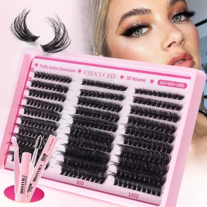 Lash Clusters Fluffier Lash Extension 10-18mm Wispy Cluster Eyelash Extensions DIY Individual Lashes
