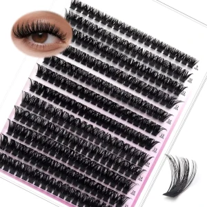 Lash Clusters Kit Eyelash Clusters Lash Extension Kit Fairy Wispy Cluster Glue Eyelash Extensions Kit