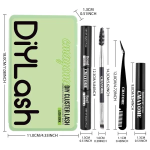 Lash Clusters Mixed Length Individual Eyelash Extensions 5 16mm Volume Fan DIY Cluster Lashes for Natural & Dramatic Eye Look