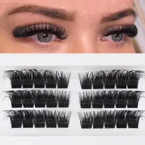 Lash Clusters Private Label Winged Shape Cat Eye DIY Individual Lash Extension Supplies