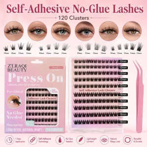Lash Clusters Soft Natural Wispy Style Handmade No Glue Press on Factory for Salon Retail for Makeup Artists