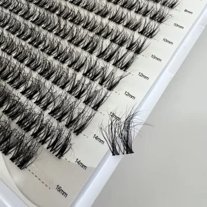 Lash Clusters Tray Eyelash Extention C Curl Soft DIY Lash Extension Kit Pre-cut Cluster Lashes