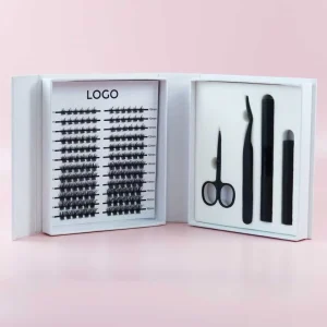 Lash Clusters With Bond and Seal New Package Volume Press on Bottom Lashes Ultra Thin Band Fluffy D Curl Lash Clusters