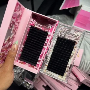 Lash Extension Premium Soft Silk Lash Extension Trays Matte Black Volume Cashmere Velvet Lash Extensions Private Label