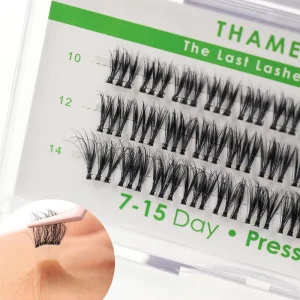 Lash Extension Self-Adhesive Synthetic Hair Invisible Clear Band 3D Natural Handmade Customizable Full Strip Reusable Eyelash