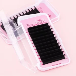 Lash Extensions Premium Soft Silk Matte Black Volume Trays Matte Black Volume Lash Extensions