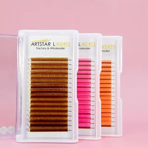 Lash Extensions Private Label Color Lash Extension Silk Individual Eye Lashes Extensions