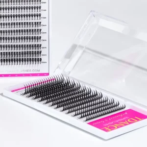 Lash Extensions Products 0.07 Mm Soft Fluffy Dark Matte Tower Lash Extensions Pre-made Comics Spire Lashes