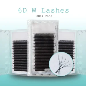 Lash Extensions W Lashes 6D W Mega Volume Lash Trays Premium Pro Made Fans Eyelash Extensions