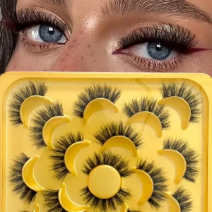 Lash Strips That Look Like Extensions Custom Label 9 Pairs Butterfly Shaped 3D Faux Mink Eyelashes Vendor