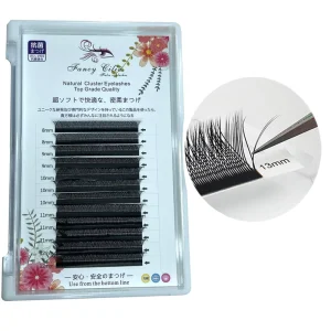Lash Tech Supplies Must Haves Yy Shape Y Shape Eyelash Lash Extension Black Hand Made Natural 8mm to 14mm and Mix Size 10 Pcs
