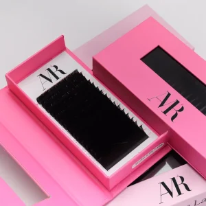 Lash Trays Curl Velvet Matte Lashes Extension Professional Custom Logo Extensions Volume Dark Matte Black Lash Extensions