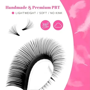 Lash Trays Matte Dark Black Eyelash Extension Cashmere Lash Extension Supplies Fluffy Hand Made Bulk Volume Lash Trays