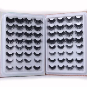 Lash Vendor Handmade Mink 3D Colored Lashes Private Label Packaging Box Real Mink Lahes 3D Mink Eyelashes