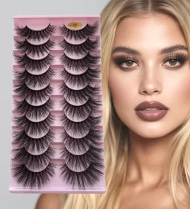 Lash Vendor Luxury Style Fluffy Strip Eyelashes Look Like Eyelash Extension Whispy Explosive Lashes