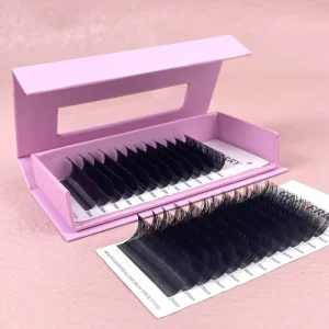 Lash Vendors For Eyelash Extensions Matte Black Cashmere Lash Extension Trays Custom Logo Velvet Mink Lashes Extension