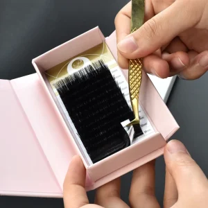 LashPlus J B C CC D DD L M N Curl Professional Fast Dispatch Private Label Paper Box Lash Extension Easy Fans Eyelash Trays