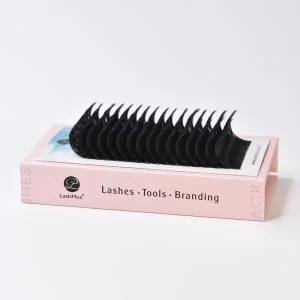 LashPlus Supplier Individual Eyelashes Matte Black Eyelash Extensions Private Label Oem Korea Volume Lash