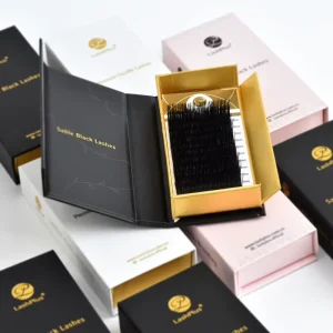 LashPlus Supplier Individual Lash Extension Matte Black Private Label Volume Classic C CC D Eyelash Extensions