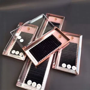 LashPlus velvet black mink lash extension volume supplies individual L M curls eyelash extensions trays