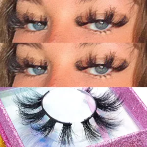 Lashes 3D Vendor 30mm Bulk Real 3D Mink Eyelashes Vendor Lasheswholesale Siberian Full Strip Lashes 100 Mink Lshes