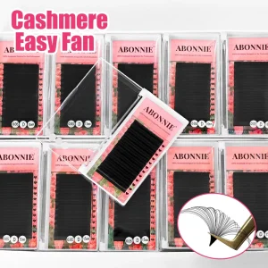 Lashes Easy Fan Eyelash Extensions Easy Fan Lash Extension Trays Lc Ld J B Cc C Matte Black Cashmere Lash Trays
