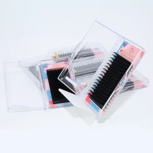 Lashes Extensions Handmade Individual Eyelash Extension Natural Long Matte Black 5pcs Dd