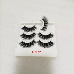 Lashes Glue Free Self Adhesive Synthetic Hair Pre Glued Half Lash Press Strip Lashes