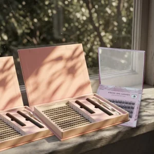 Lashes Vendor Eyelashes Tray Press on Lashes 200d 300d Lash Clusters Custom Lash Clusters Kit