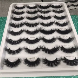 Lashes Vendor Full Strip Eyelashes Luxury Eyelashes Fluffy Lash 25mm Strips Eyelash d Curl Lashextensions Cilios Strip Lashes