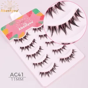 Lashes With Custom Wispy Natural Mink Eyelash Makeup Fluffy False Eyelashes
