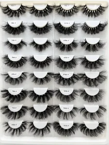 Lashes3d Vendor 25mm Bulk Real Russian d Crul Fluffy Mink Eyelashes Vendor Lasheswholesale Siberian Full Strip Lashes