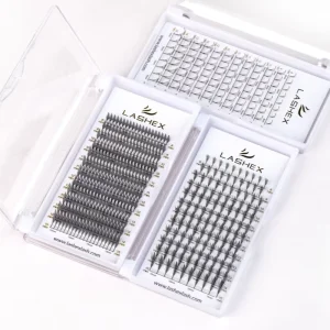 Lashex NEW 3D Anime Tower Lashes Trays 0.05 0.07 C CC D Curve New Trend Anime Premade Fan Lashes Anime Elf Eyelash Extensions
