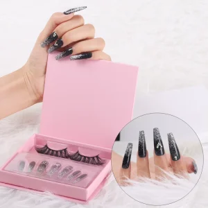 Lasting 7 10 Days Press on Nails and Lashes New Arrival Diy Press on Nails and Lashes