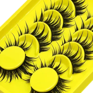 Latest Style Curled Thick False Eyelashes Lengthened Eye Tail Single Pair Eyelash Set