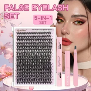 Latina Style DIY Cluster Eyelash Voluptuous Individual Lashes 12-18mm Full Fluffy Dramatic Baddie Look