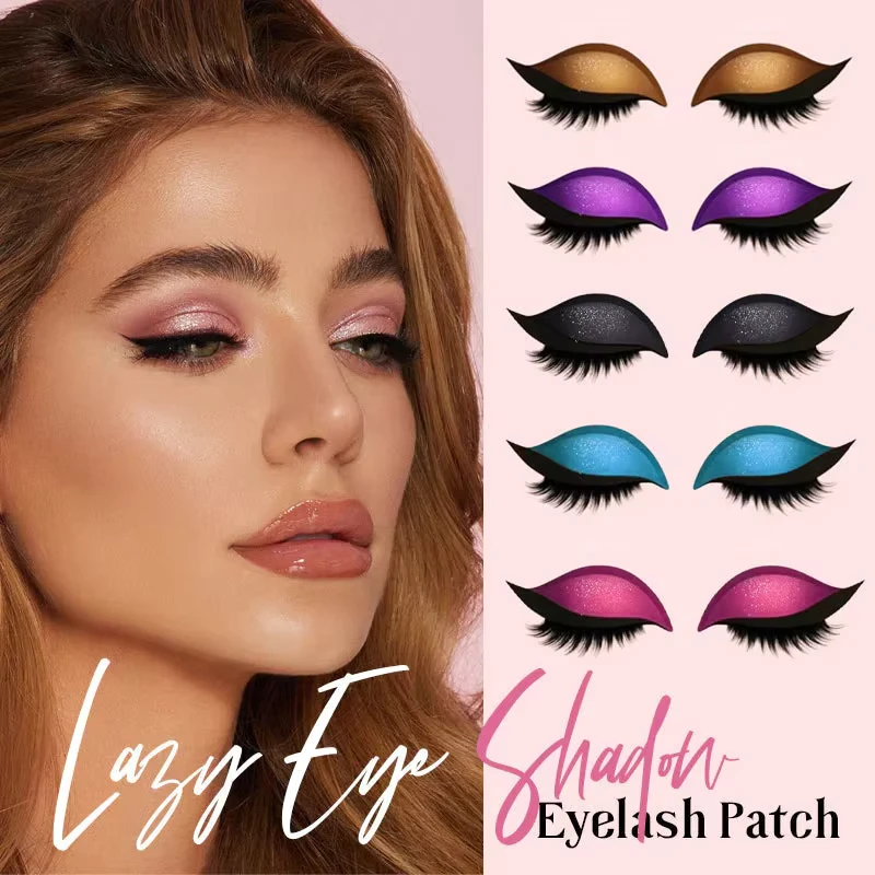 Lazy Eye Shadow Eyelash Patch 2 in 1 Self adhesive Eye Makeup Stickers