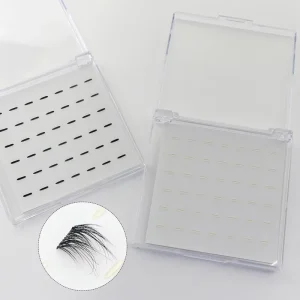 Lazy Girl Press on Lash Glue Strip Full Strip Eyelashes Packaging Box Pre-Glued Cluster Lashes for Eyelash Extension