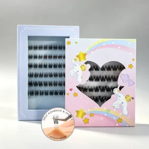 Lazygirl 7 15 Day Self Adhesive Eyelash Clusters Natural Look No Glue Reusable Cruelty Free Synthetic Hair Press Lashes 8 16mm