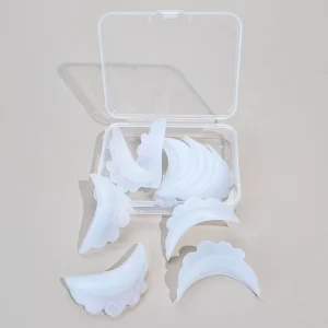 LiBeauty 6Pairs Lash Lift Shields C Curl Reusable Korean Lash Lift Rods Can Be Used with Your Eyes Open Lash Lift Silicone Pads