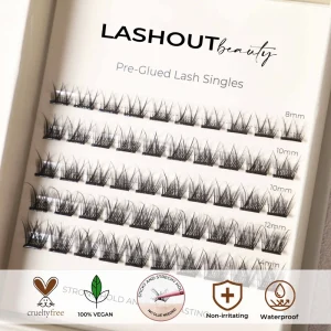 Light Weight DIY Eyelashes Nature Prebond Pre Glued Cluster Lashes Press on Self Adhesive Cluster Lashes