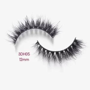 Light Weight and Soft Band Short Natural Mink Eyelashes 3D Mink Full Strips Eyelash Terminal Lashes 12mm
