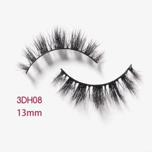 Light and Soft 3D Short Natural Mink Eyelashes Doll Shape 13mm