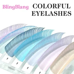 Light colored Series Eyelashes 0.07mm Natural and Comfortable Individual Volume Eyelash Extension