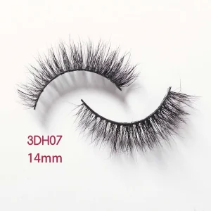 Lightweight 3D Mink Short Eyelashes Natural Soft Band Eyelashes for Daily Makeup