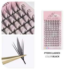 Lightweight Natural PBT Anime Comic Spire Eyelash Extensions Premade Manga Japanese Fans False Eyelashes