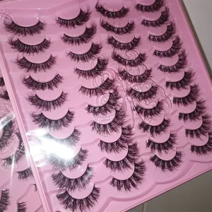 Lightweight Super Soft Comfortable Handmade Full Strip 5D Silk Mink Eyelashes Faux Mink Lash