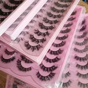 Lightweight Super Soft Comfortable Handmade Full Strip 5d Silk Mink Eyelashes Faux Mink Lash
