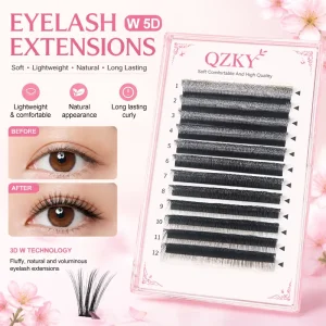 Lightweight Y Shape B C CC Curl 10-16mm Eyelash Extensions Mega Volume Matte Black False Eyelashes for Individuals
